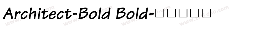 Architect-Bold Bold字体转换